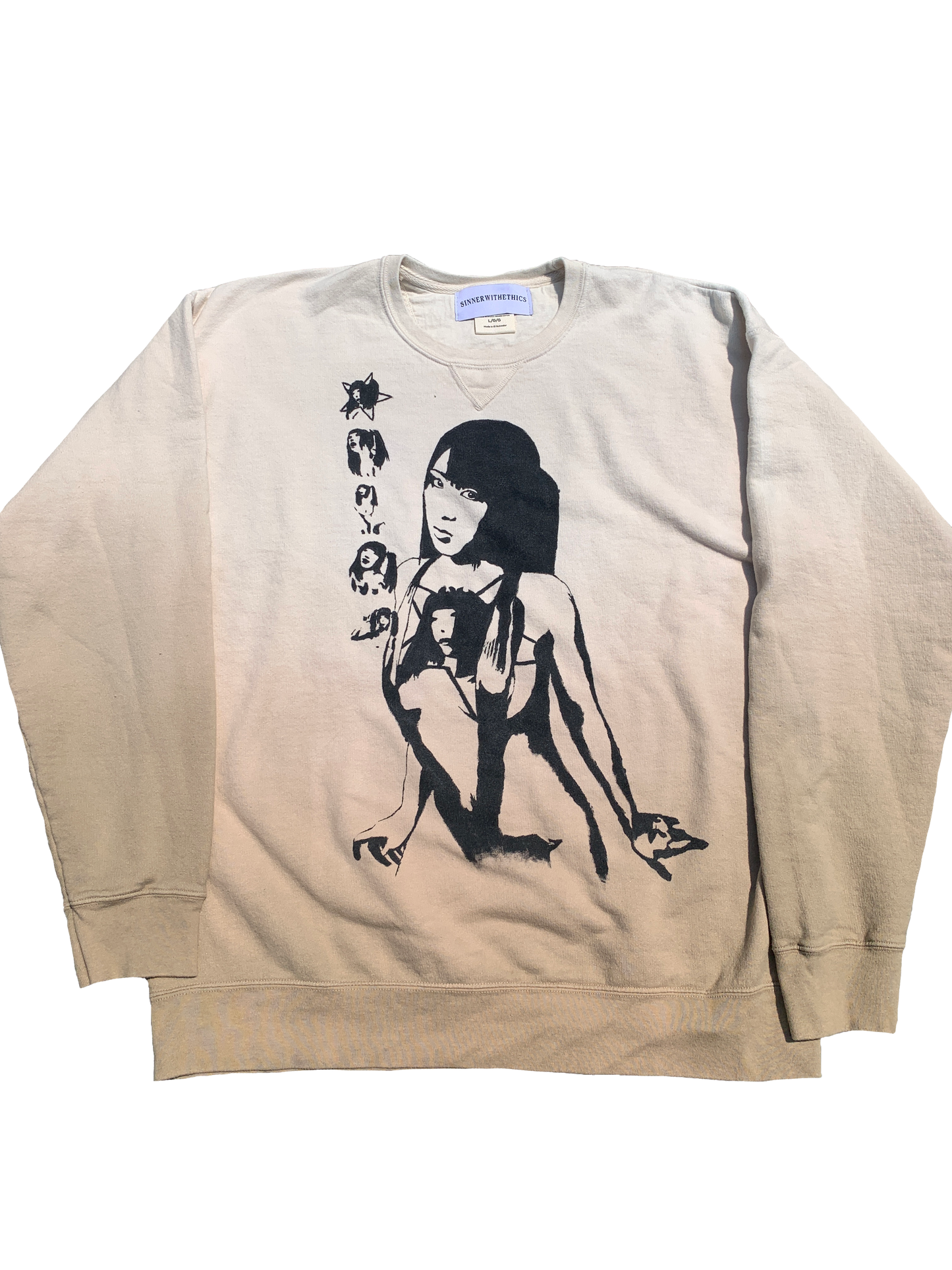 "FREEZE" VINTAGE WASHED SWEATER 1/1