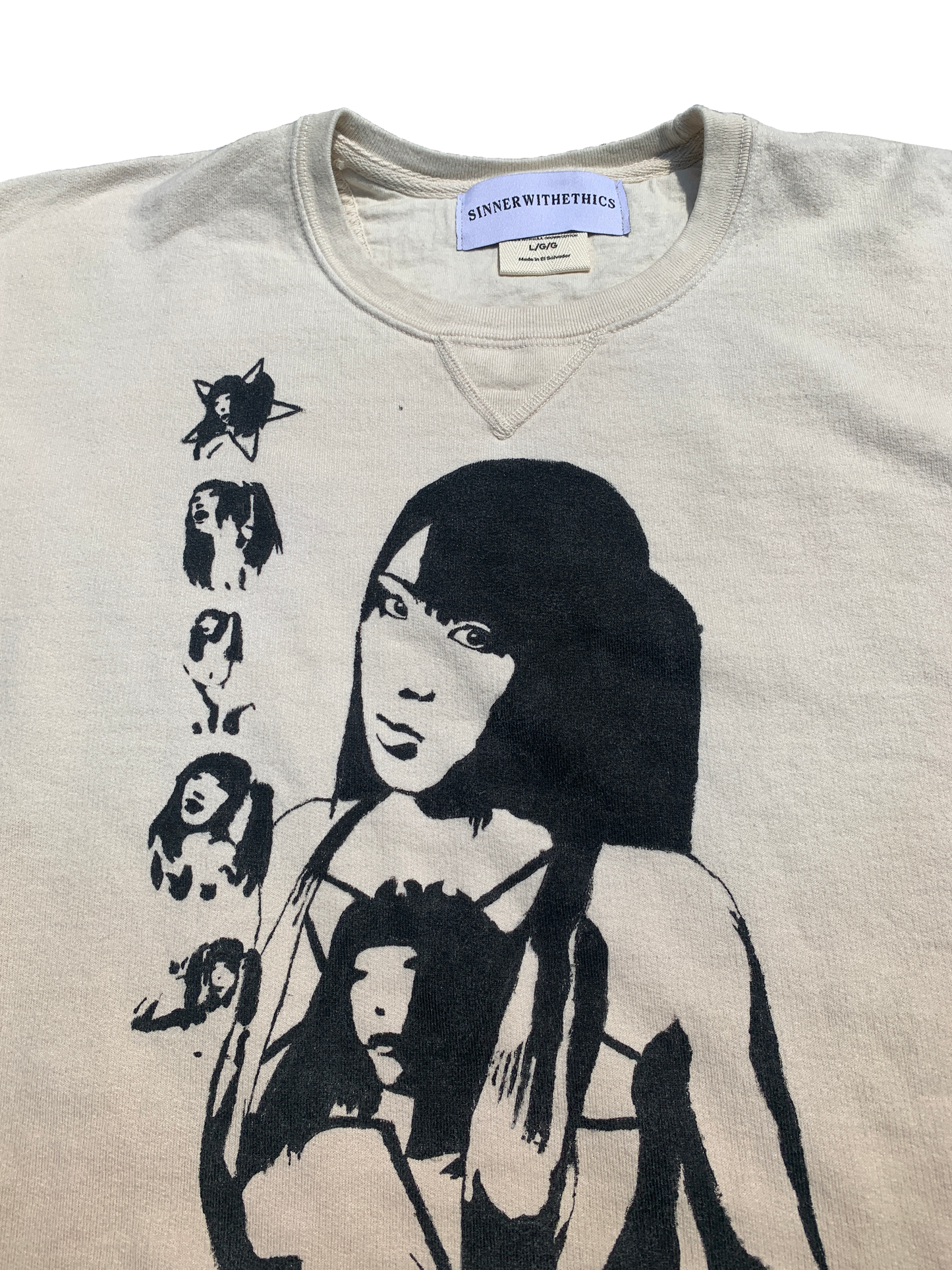 "FREEZE" VINTAGE WASHED SWEATER 1/1