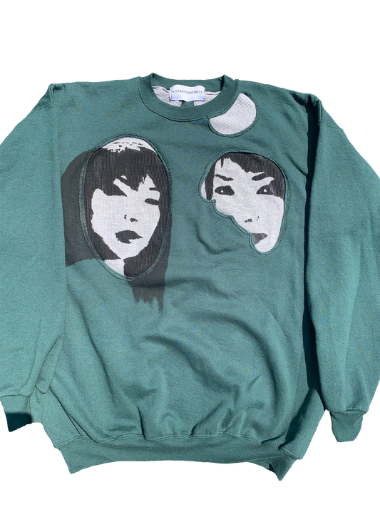 "MIRRORS" RECONSTRUCTED VINTAGE SWEATER 1/1