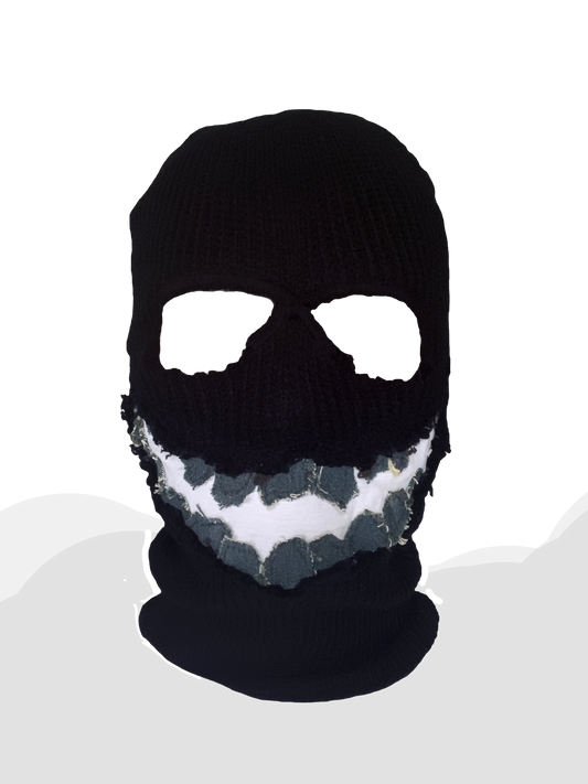 "DENIM TEETH" RECONSTRUCTED SKI MASK