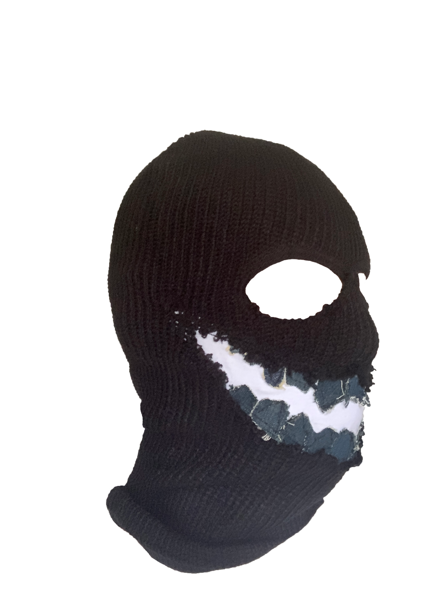 "DENIM TEETH" RECONSTRUCTED SKI MASK