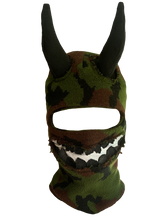 Load image into Gallery viewer, &quot;SURVIVOR&#39;S GUILT&quot; 1/1 HORNED SKI MASK
